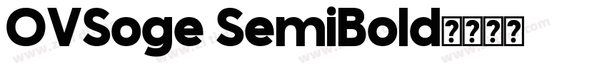 OVSoge SemiBold字体转换
